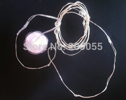 100pcs/lot Battery Operate Submersible floral Ledlight 1.5m 15LED Waterproof Wire String tealight f/Xmas Christmas Wedding-White