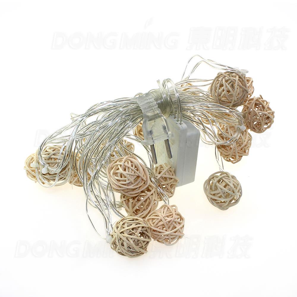 20led Lattern ball fairy light 5M Creamy Warm White Christmas Lights string Outdoor for Weddings Natal Garden Holiday Decoration
