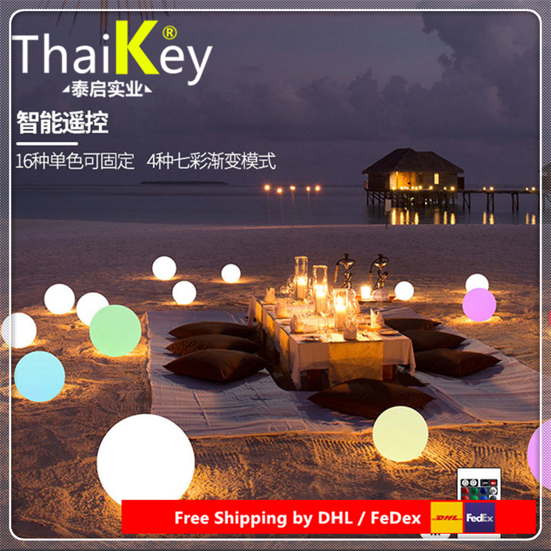 Magic RGBW led Ball outdoor diameter 25cm rechargeable,Glowing Sphere,waterproof pool LIGHT BALL for Holiday Decoration 1pc