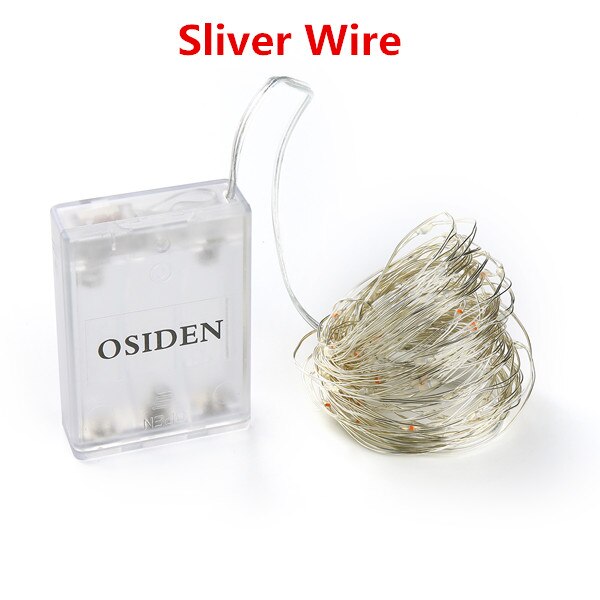 OSIDEN 2M Strings Copper Wire 3XAA Battery Operated Christmas Wedding Party Decoration LED String Fairy Lights