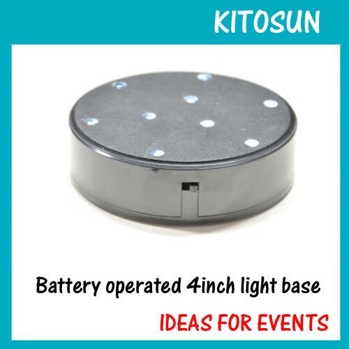Dreamlike LED Light Base, 4" Diameter x 1.1" Height Round shape super bright led light base