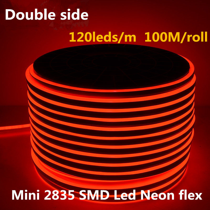 Outdoor&Indoor LED Lighting Flex LED Neon Light SMD 2835 120leds/M LED Strip Light Waterproof IP65 AC110V/220V 100M