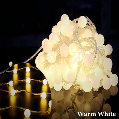 50M 400 led Ball string light outdoor Globe Fairy light waterproof wedding Party Garden christamas Xmas decoration Garland lamp