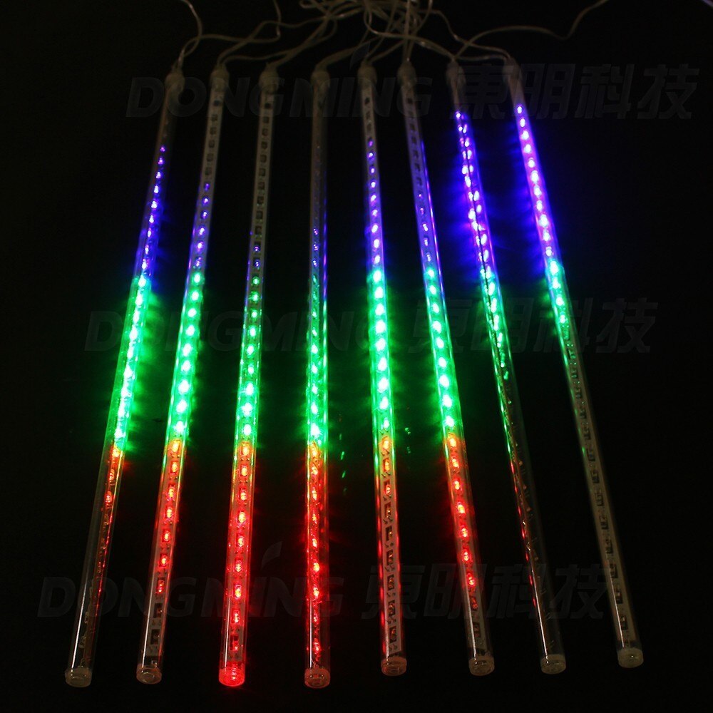 New 35set 8pcs/set 20cm Meteor Shower lights Rain Tubes Christmas Decorative Led String Lamp 110-240V EU US Plug Holiday Light