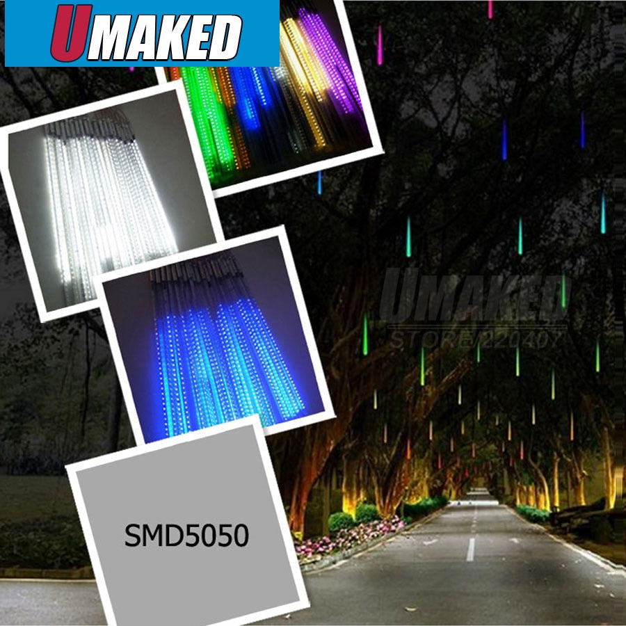 10tubes/set 50cm SMD5050 220V 48leds/tube LED snow fall,LED christmas light, waterproof raining tube, led meteor tube