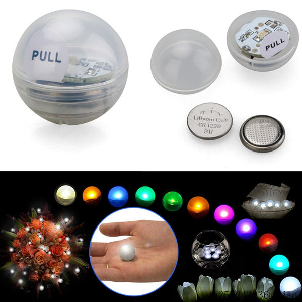 240 Pcs 2CM Floating LED Lights LED Ball Small Battery Waterproof Light for Vase Underwater Led Light Home Wedding Decoration