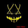 Bulksale Holiday Lighting Terrified EL Wire Slit Mouth Hiphop Mask Light Up Fluorescent Shuffle Mask Burning Man Festival Decor