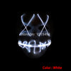 Bulksale Holiday Lighting Terrified EL Wire Slit Mouth Hiphop Mask Light Up Fluorescent Shuffle Mask Burning Man Festival Decor