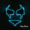 Wholesale Grand Event Props EL Cold Light Christmas Mask Holiday Lighting Luminous 10Pcs Led Neon String Hand-Painted Mask by 3V