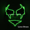 Wholesale Grand Event Props EL Cold Light Christmas Mask Holiday Lighting Luminous 10Pcs Led Neon String Hand-Painted Mask by 3V