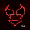Wholesale Grand Event Props EL Cold Light Christmas Mask Holiday Lighting Luminous 10Pcs Led Neon String Hand-Painted Mask by 3V