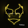 Wholesale Grand Event Props EL Cold Light Christmas Mask Holiday Lighting Luminous 10Pcs Led Neon String Hand-Painted Mask by 3V