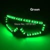 Personalized Neon Led String Racing Glasses Fluorescent Festival Props Funky Luminous Laser Wolverine Glasses Holiday Lighting