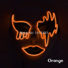 Newest DC3V Fashionable Gender Reveal Supplies Neon Led Light Bloody Face Bulksale Holiday Lighting EL Rope Carnival Scary Mask
