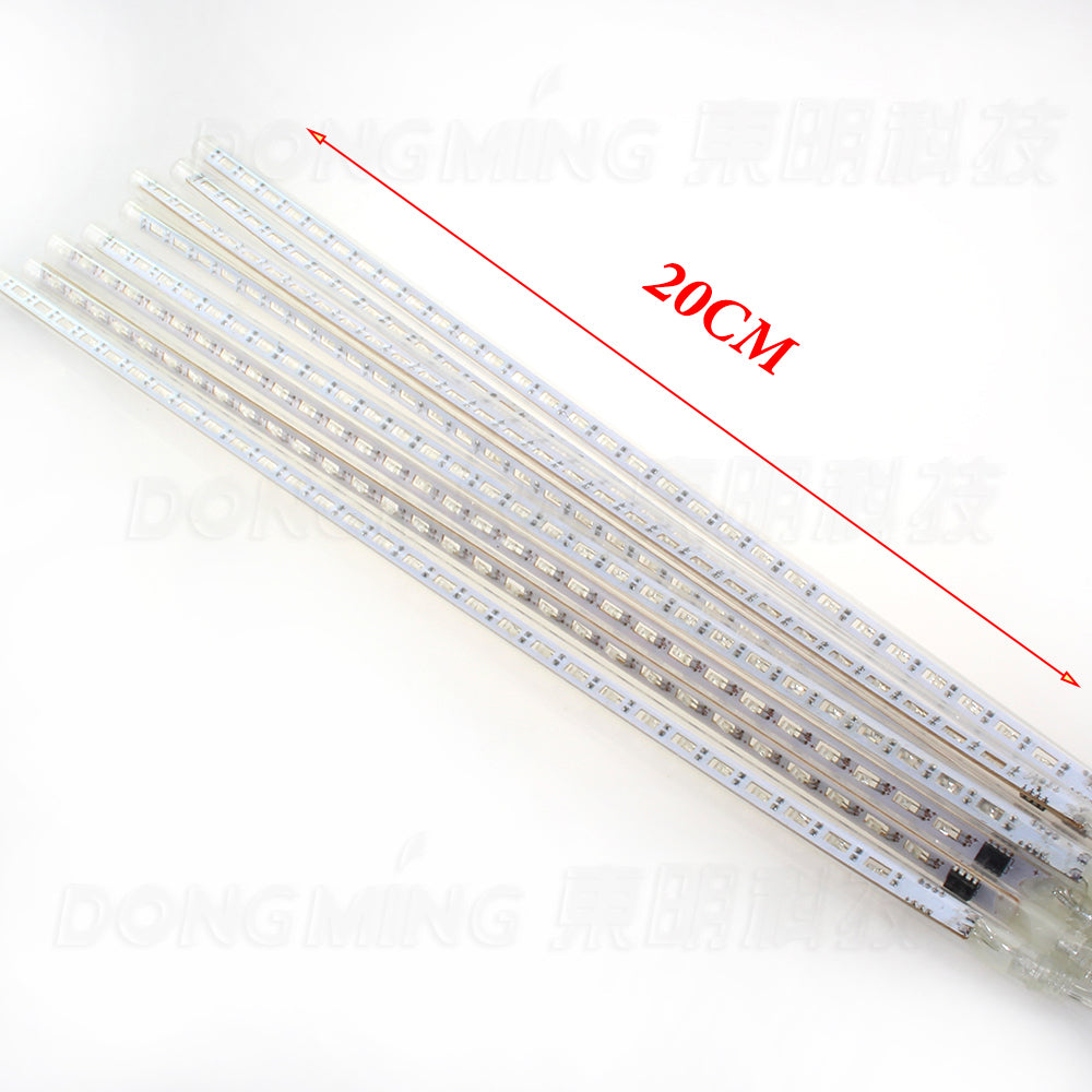 AC 100-240v Retail 20cm 8pcs/set Decoration Snow Fall Tube Led Raining Meteor Tube Light LED Christmas Xmas String Light