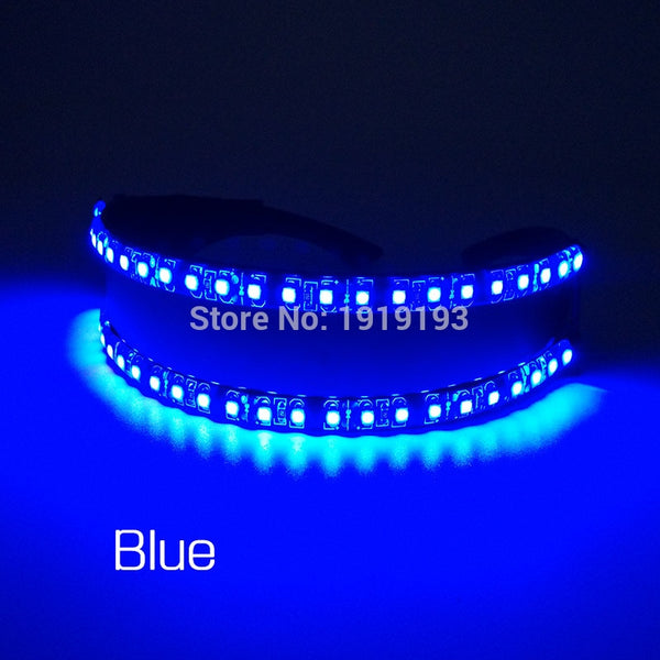 For Cocktail Party Props Bright Neon Led Light Fancy Costume Glasses Holiday Lighting Led Cycling Eyeglasses Bar Night Disco