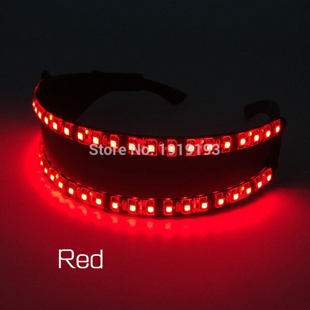 For Cocktail Party Props Bright Neon Led Light Fancy Costume Glasses Holiday Lighting Led Cycling Eyeglasses Bar Night Disco