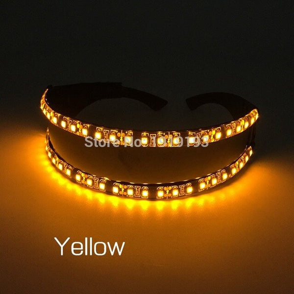 For Cocktail Party Props Bright Neon Led Light Fancy Costume Glasses Holiday Lighting Led Cycling Eyeglasses Bar Night Disco