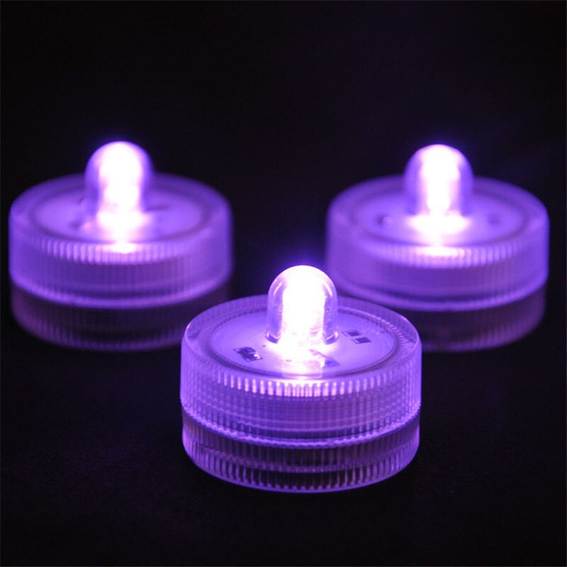 Factory Direct Sale! Battery Operated Submersible Tea Light Waterproof LED Candles For Wedding Decoration Submersible Floralyte