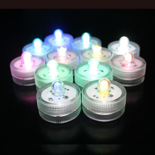 100pcs Battery included led tea light LED Submersible Light Underwater Waterproof Mini Tea light for wedding party