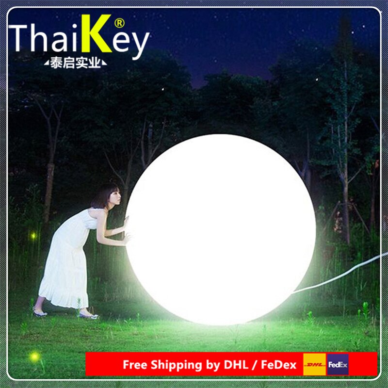 12cm D15cm D20cm D25cm D30cm D35cm LED Sphere Ball Night Light 16 color change with Remote Control Free shipping