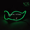 Luxury Diy Popular Luminous Led String Zorro Mask Holiday Lighting Fantastic Cold Light Costume Mask Cocktail Party Decoration