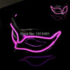 Luxury Diy Popular Luminous Led String Zorro Mask Holiday Lighting Fantastic Cold Light Costume Mask Cocktail Party Decoration