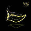 Luxury Diy Popular Luminous Led String Zorro Mask Holiday Lighting Fantastic Cold Light Costume Mask Cocktail Party Decoration