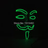 For Holiday Lighting EL Cable Rope Colored Drawing Vendetta Mask Fashion Dancing Show Props Led Neon Guy Fawkes Grimace Mask
