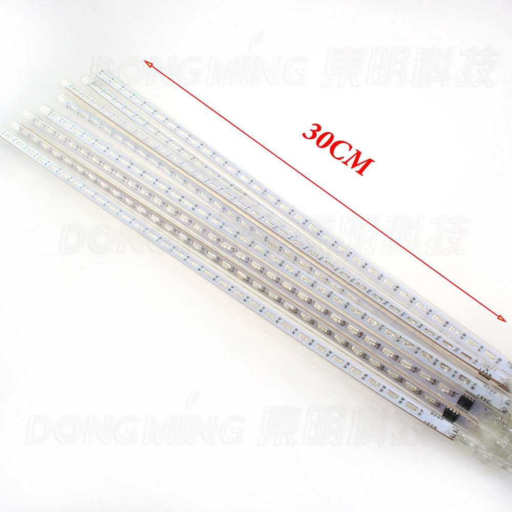 100set 8pcs/set 30cm Meteor Shower Rain Tubes Led Light Lamp 110-240V EU US Plug Christmas String Light Wedding Decoration