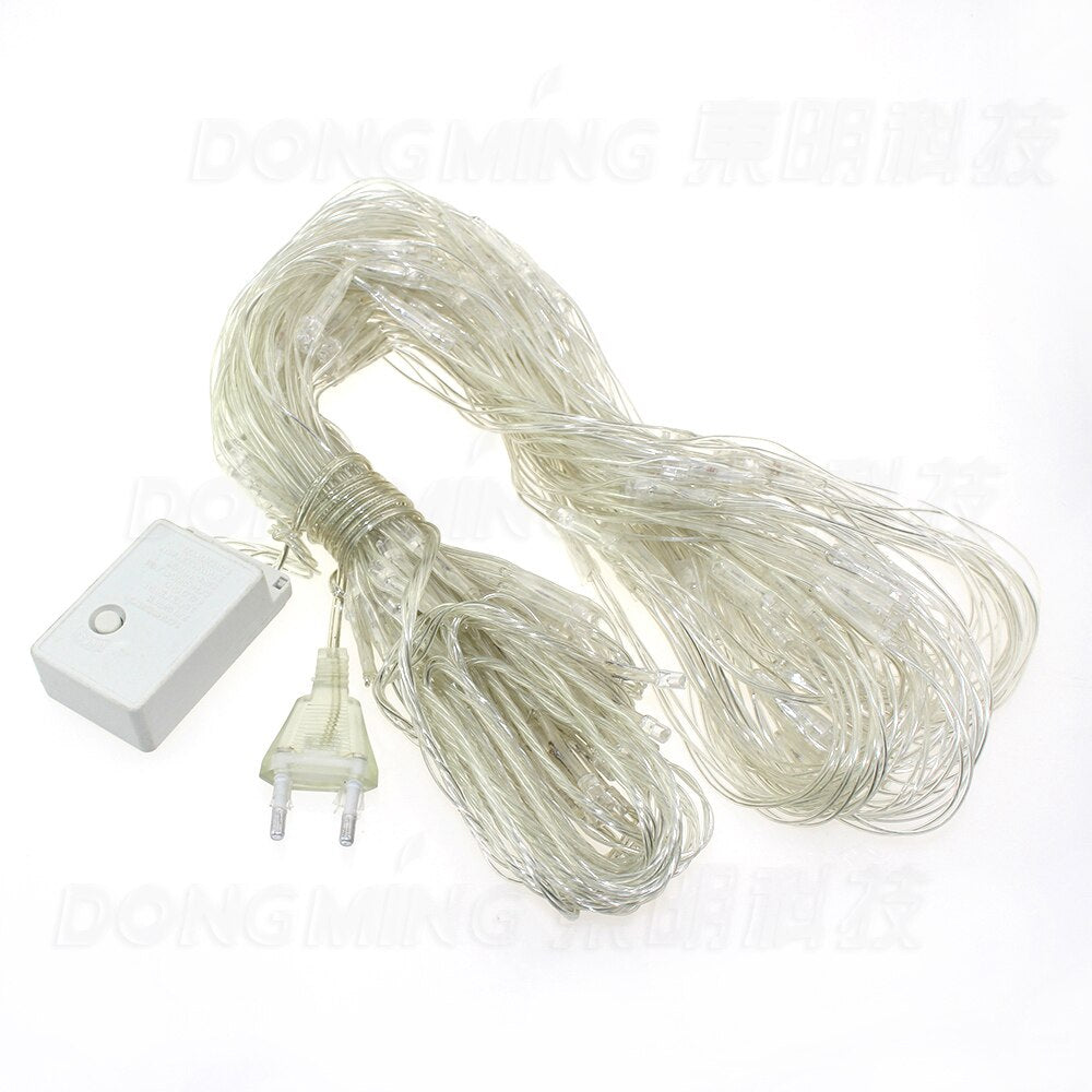 Free Fedex 50pcs 1.5*1.5m 96 Beads 8 Displays US Plug 110V Garden Christmas Decoration LED Fairy Net Lights String Lamps
