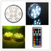 16pcs LED Submersible Candle Floral Tea Light Candle Flashing Waterproof Table Vase Wedding Party Xmas Decoration Hookah Shisha