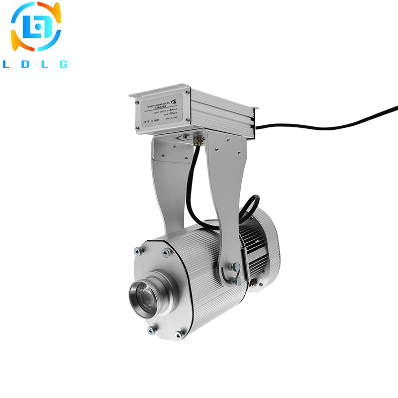 Rustproof Aluminum Alloy Silver Large Image Rotary Christmas 80W LED Gobo Projector 10000lm Festival Image Projector Night Light