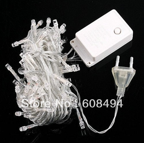 20PCS/LOT 100 LED 10M/32FT Wedding Party Christmas Fairy String Lights LED STRING for Christmass XMAS wedding party tail plug