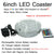 10pcs DHL Rechargeable Lithium battery Event decoration multicolor led light base 6inch led crystal light for wedding party