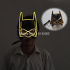 Arts and Crafts Party Holiday Lighting EL Wire Superhero Batman Mask Character Play Neon Led Fancy Cartoon Mask New Year Day Bar