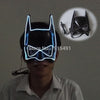 Arts and Crafts Party Holiday Lighting EL Wire Superhero Batman Mask Character Play Neon Led Fancy Cartoon Mask New Year Day Bar