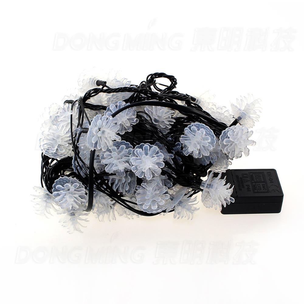 Hot 10m 80LEDs AC220V/110v RGB LED String Light Holiday Lighting for Home party/Wedding Decoration Pinecone christmas light
