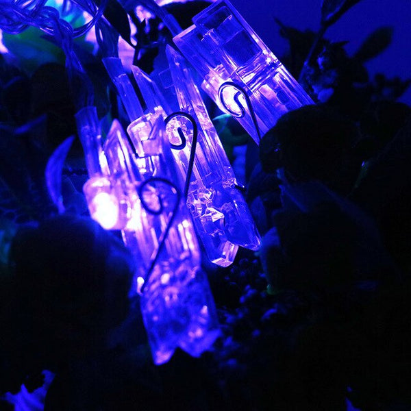 SZYOUMY LED Photo Clip String Lights 20 Photo Clips Perfect for Hanging Photos/ Pictures/Notes/Paintings Card and Memos Hot 100p