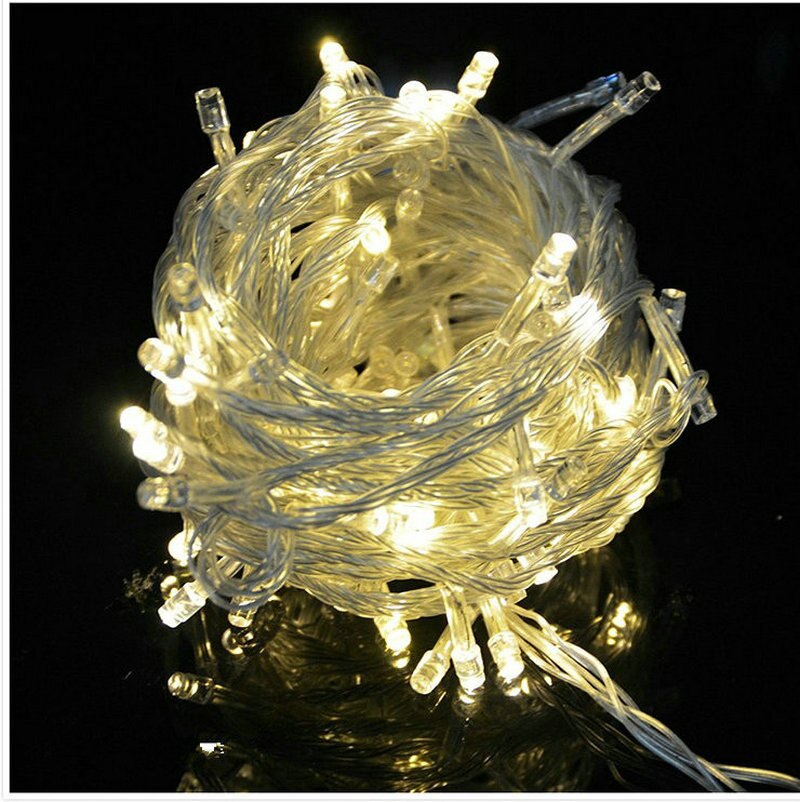 20pcs 20M 200LED Christmas Fairy String Light w/linkable fe&male connector-warm WHITE/red/yellow/blue/white/pink/purple/Colorful