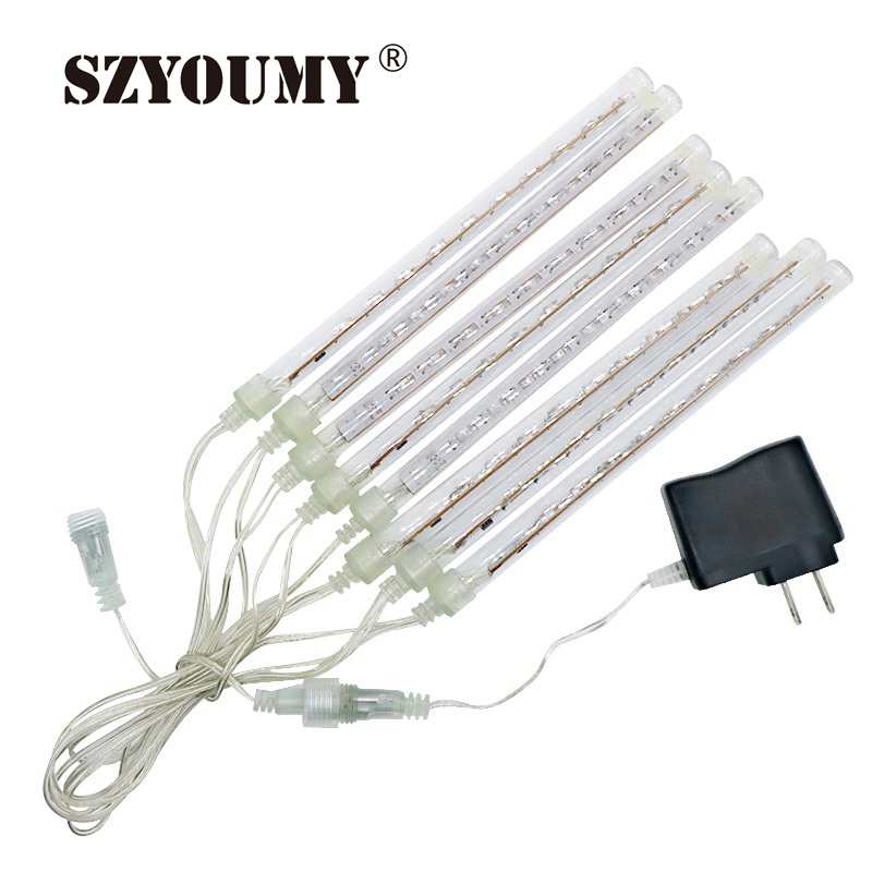 SZYOUMY DHL 20CM Christmas Lights Meteor Shower Rain Tubes LED Light for Party Wedding Decoration 100-240V White / Blue / RGB