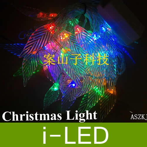 NEW Design!! led fairy lights Decoration crystal leaf with 8 models,5M 50leds  led lights for wedding party xmas