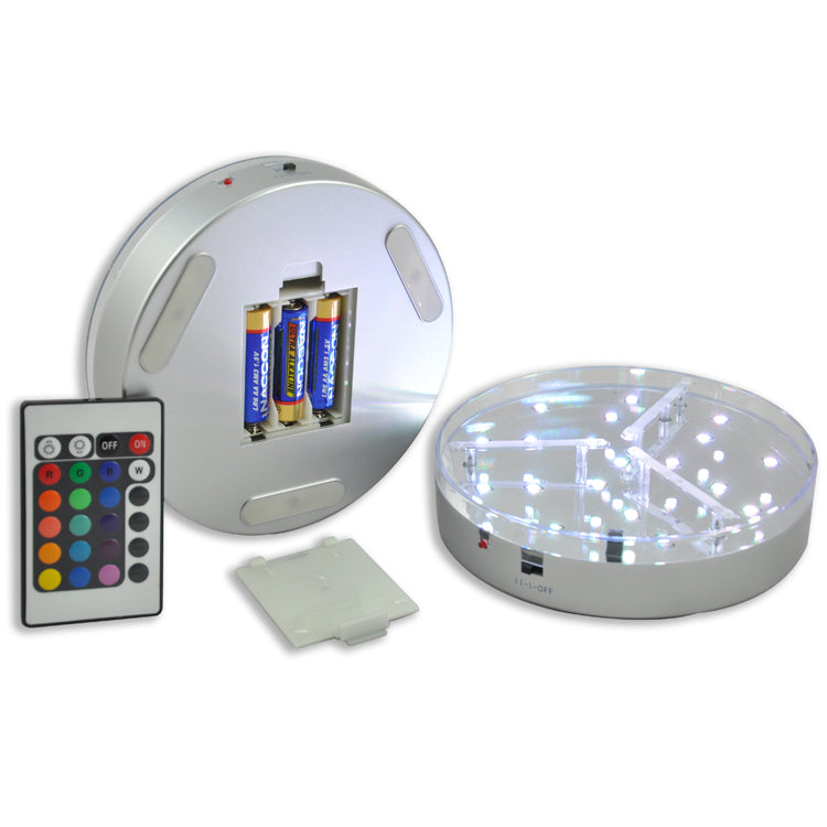 10pcs*DHL AA battery 15cm diameter led light base with 19 pieces led indoor wedding party decoration Table under vase base light