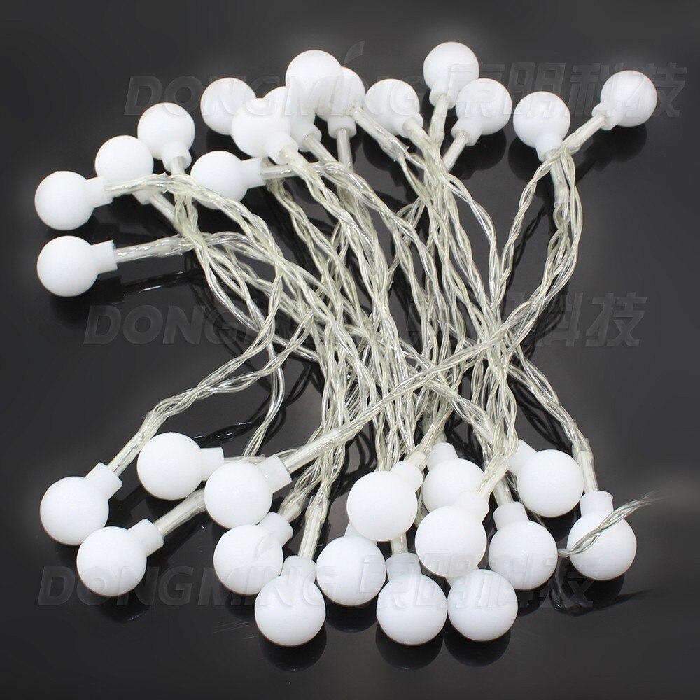 3M 30LED 15pcs fairy Cherry battery led ball string light US/EU plug DC 110V/220V RGB Twinkle Color for Wedding/Party/Garden