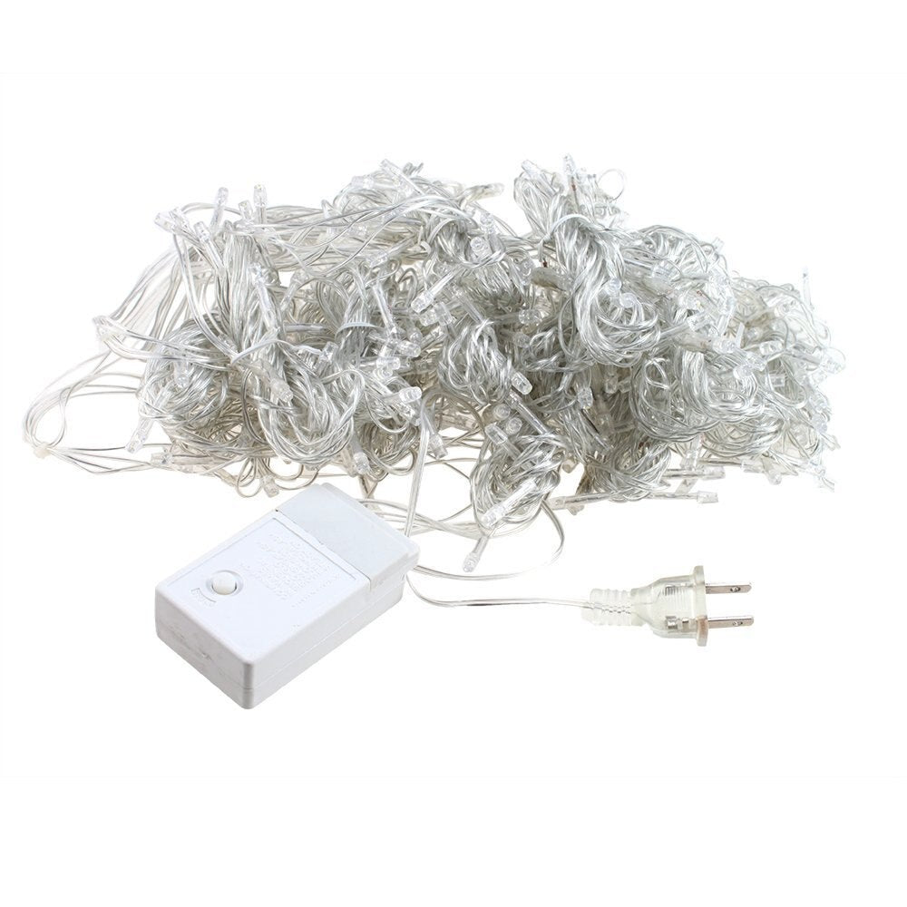 Free Fedex 5pcs/lot LED string Light Curtain 3M*3M 300leds 9Colors christmas led light curtain AC220 10W