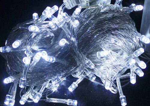 20pcs/lot 10M 100LED Fairy String Light Christmas EU 220V  male&female Linkable connector 9 color optional Xmas-static,no flash