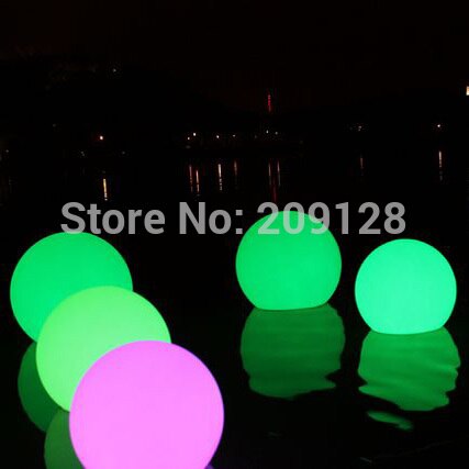 20cm floating led illuminated swimming pool ball light
