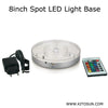 20pcs/Lot Elegant Multicolors Spot LED Under Vase LED Light Base for Glass Decor/ Sculpture Lighting