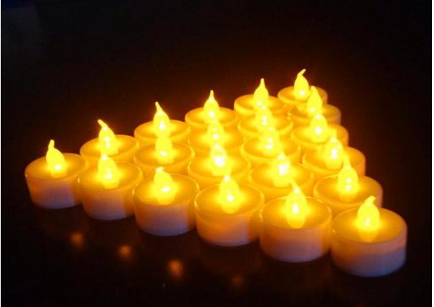 bright white tea lights Battery operated led crystal tea lights Flicker Flameless Wedding Birthday Party Christmas Decoration