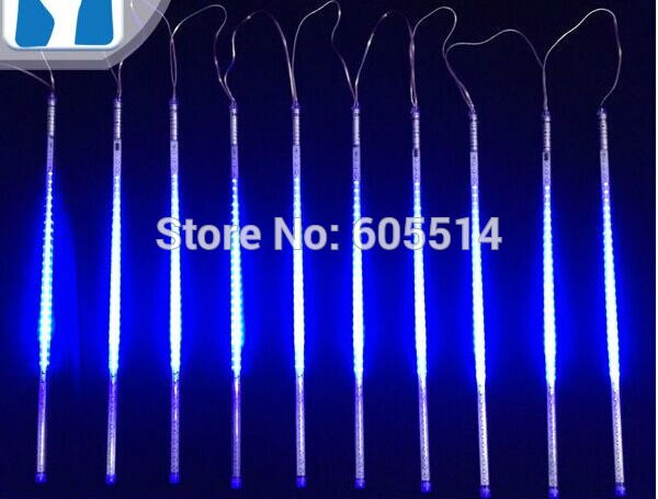 [Seven neon]Free shipping blue AC110-220V 3meters 10pcs/set 20W 50cm long 60leds/pcs 3528led smd led meteor tube light
